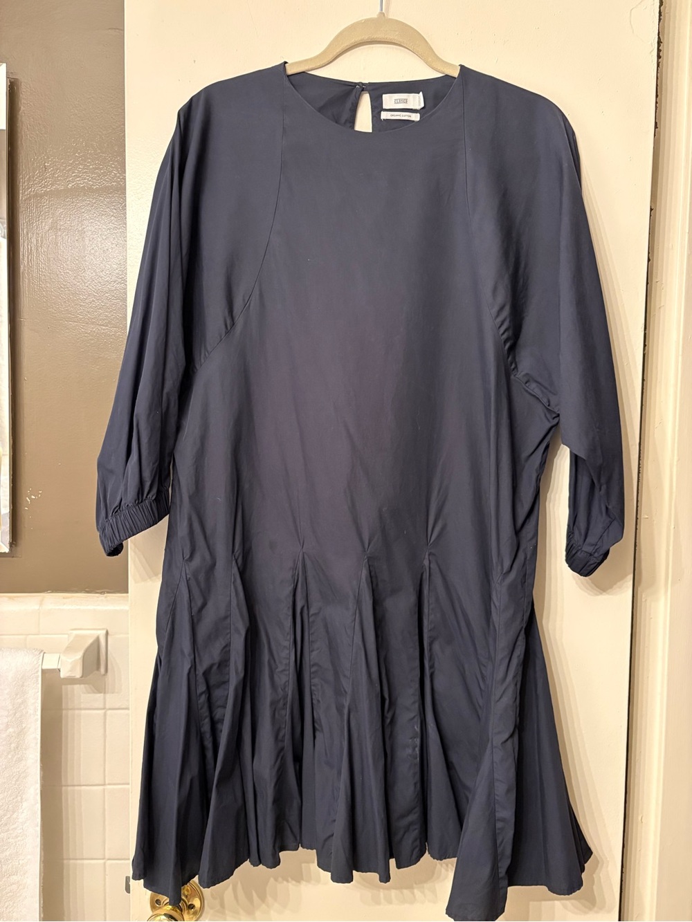 CLOSED Navy Cotton Poplin Dress